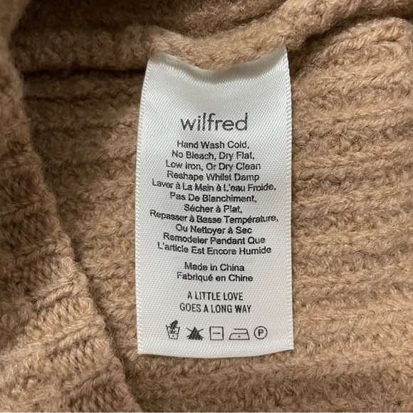 Wilfred Tan Ribbed Sweater - Picture 7 of 8